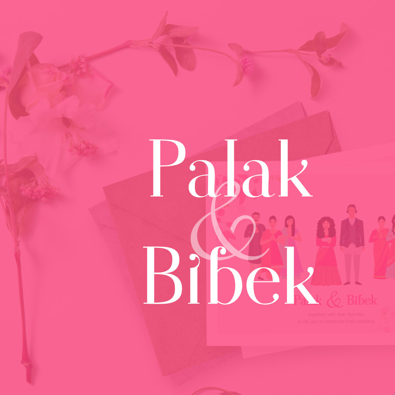Bibek & Palak wedding invitation card